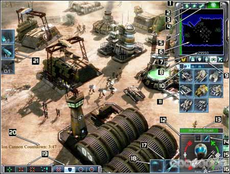 Command & Conquer 3: l'interface